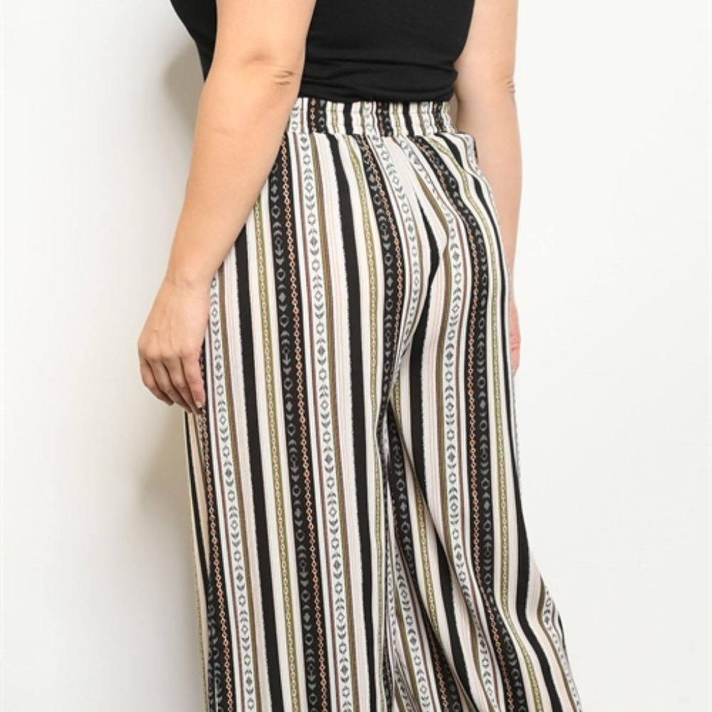 BLACK MULIT STRIPES PANTS - Picture 4 of 5